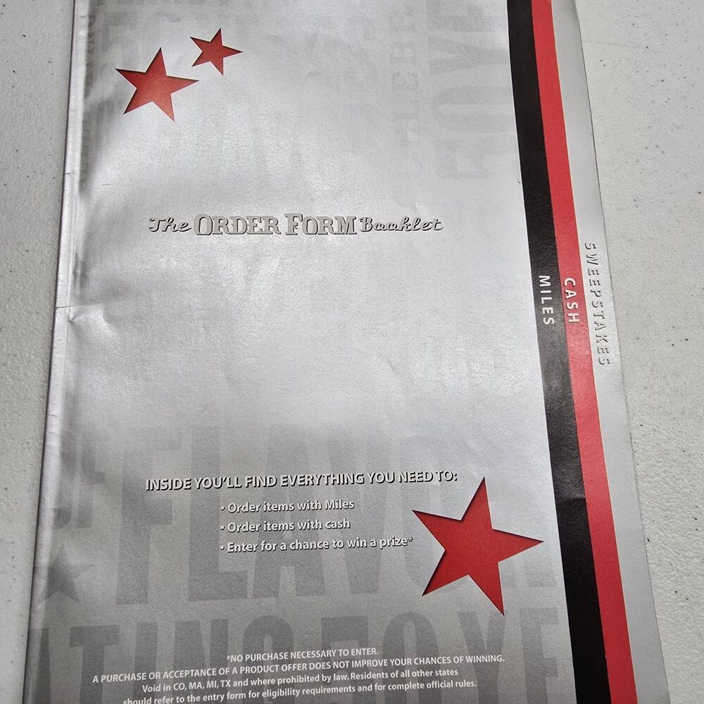 Vintage 2005 Marlboro Order Form Booklet Phillip Morris USA